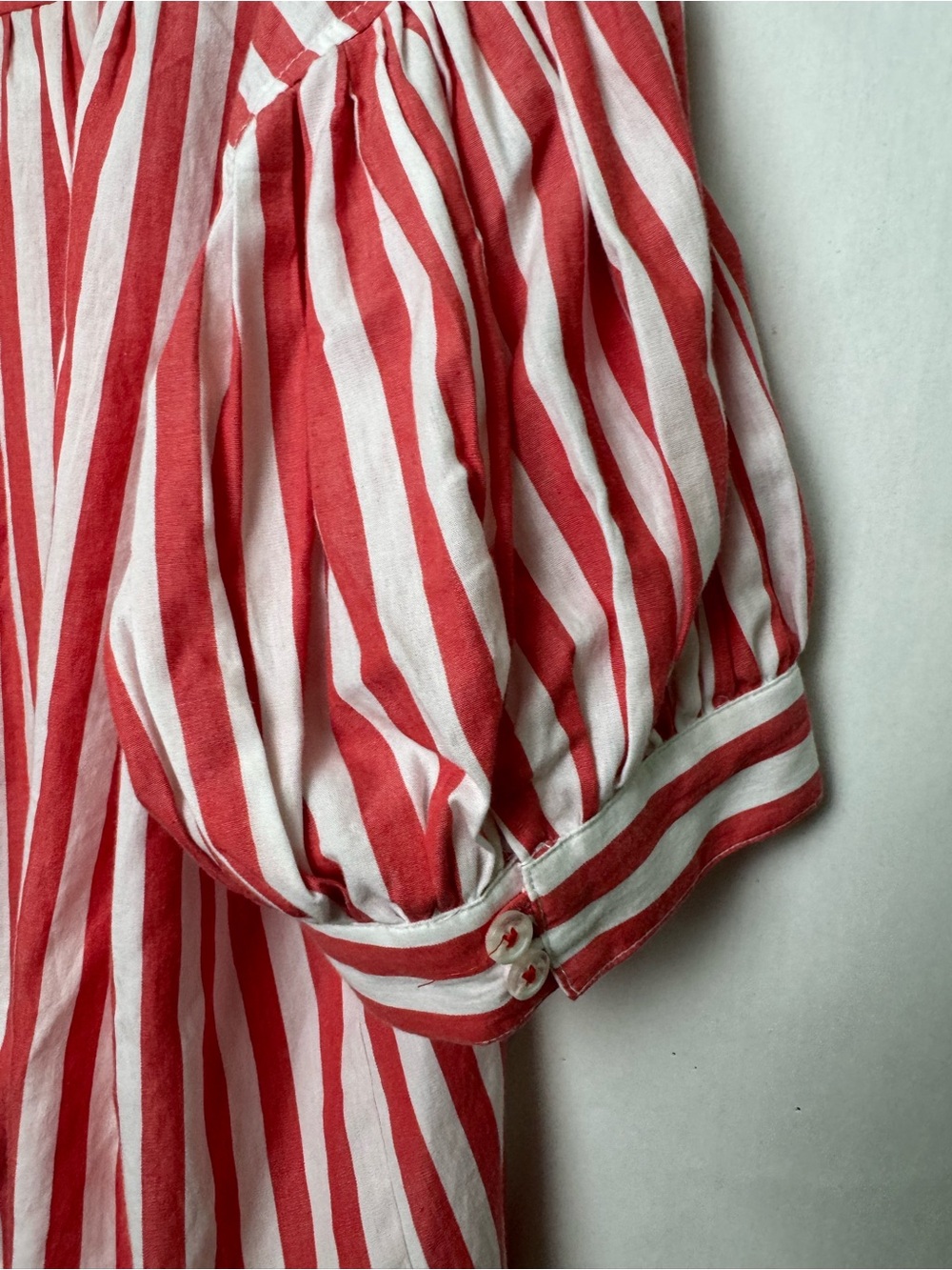 Anthropologie Red Striped Women's Top Sz 1X - Picture 6 of 7
